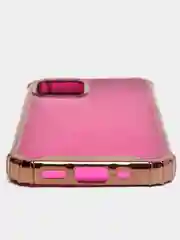 Вишнёвый чехол Apple iPhone 12/ 12 Pro, Pro Max, mini полупрозрачный с оттенком и глянцевой рамкой