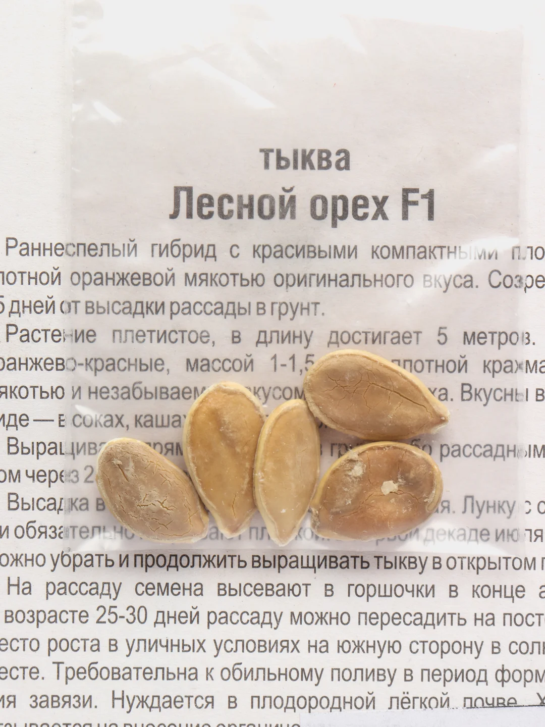 Тыква "Лесной орех", семена