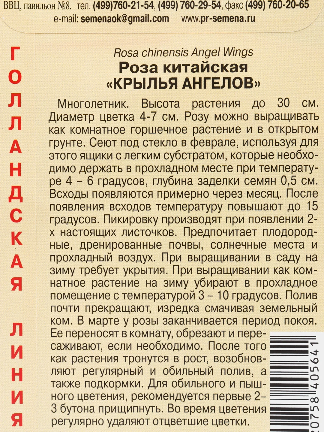 Семена цветы "Роза Крылья ангелов"