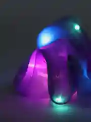 Пурпурный светящаяся (led) резинка для волос светодиодная