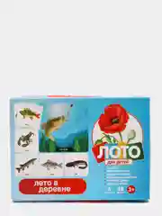 Голубой настольная игра для детей Лото "Животные", "Растения", "Кто где живет", "Собирай-ка"