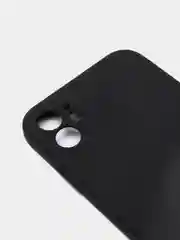 Черный чехол силиконовый для iPhone 7, 8 SE 2020, 11, 12, 13, Pro, Max, mini, защита камеры
