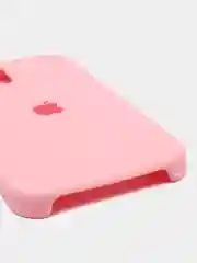 Розовый чехол Silicone Case для iPhone 12, 12 Pro с открытым низом
