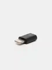 Черный переходник адаптер Lightning(папа) - TYPE-C(мама)