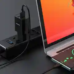 Сетевое зарядное устройство Borofone BA53A 2xUSB с кабелем (1m, Micro-USB/Type-C/iPhone)