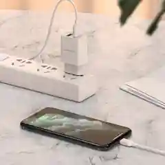 Сетевое зарядное устройство Borofone BA53A 2xUSB с кабелем (1m, Micro-USB/Type-C/iPhone)