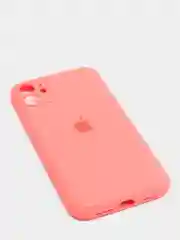 Кораллово-розовый чехол Silicone Case для iPhone 13 /11/12/12 ProMax с защитой камеры с бархатной подкладкой
