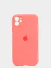 Кораллово-розовый чехол Silicone Case для iPhone 13 /11/12/12 ProMax с защитой камеры с бархатной подкладкой