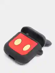 Горчичный чехол для беспроводных наушников AirPods 1/2, с карабином, силиконовый