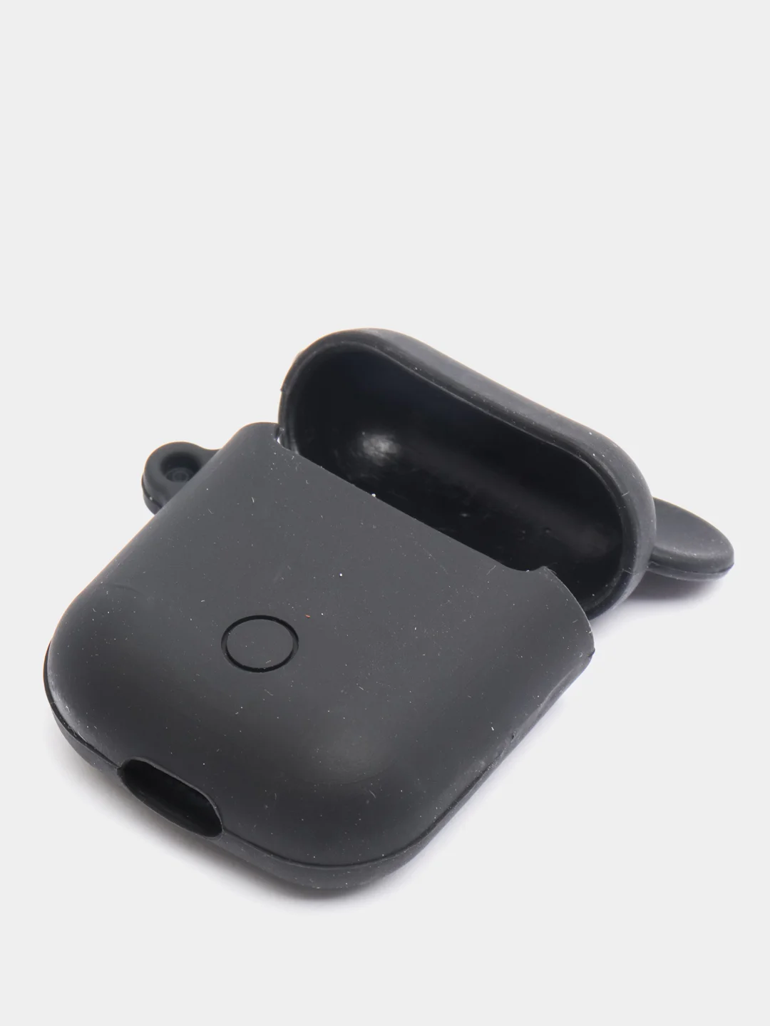 Горчичный чехол для беспроводных наушников AirPods 1/2, с карабином, силиконовый