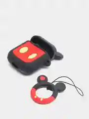 Горчичный чехол для беспроводных наушников AirPods 1/2, с карабином, силиконовый