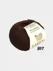 Шоколадный пряжа Gazzal Baby Wool 20%Кашемир 40%Мериносовая шерсть 40%Акрил 50г 175м Газзал беби вул