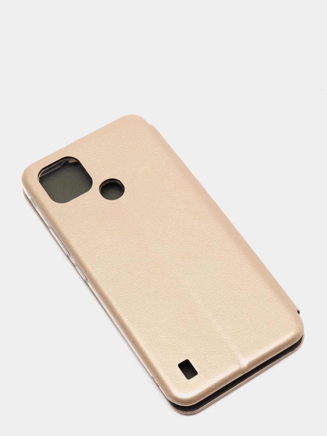 Золотой чехол-книжка для Realme C21 / C21Y