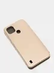 Золотой чехол-книжка для Realme C21 / C21Y