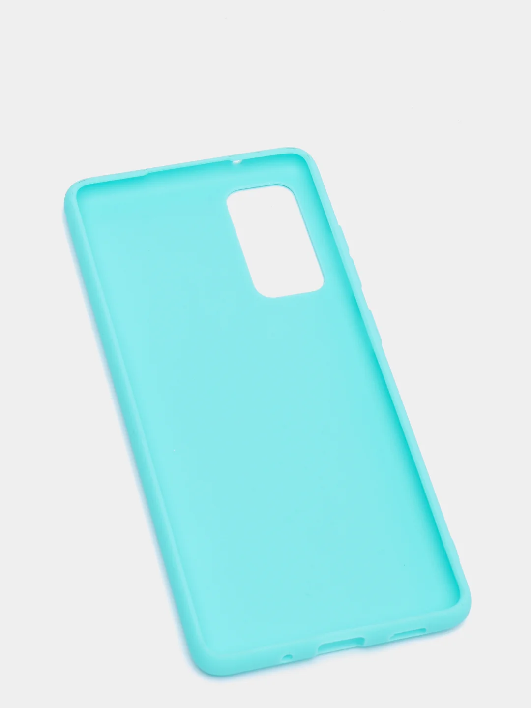 Бирюзовый чехол на Samsung Galaxy S20 FE / Самсунг Галакси С20 ФЕ, Fan Edition, силиконовый, цветной