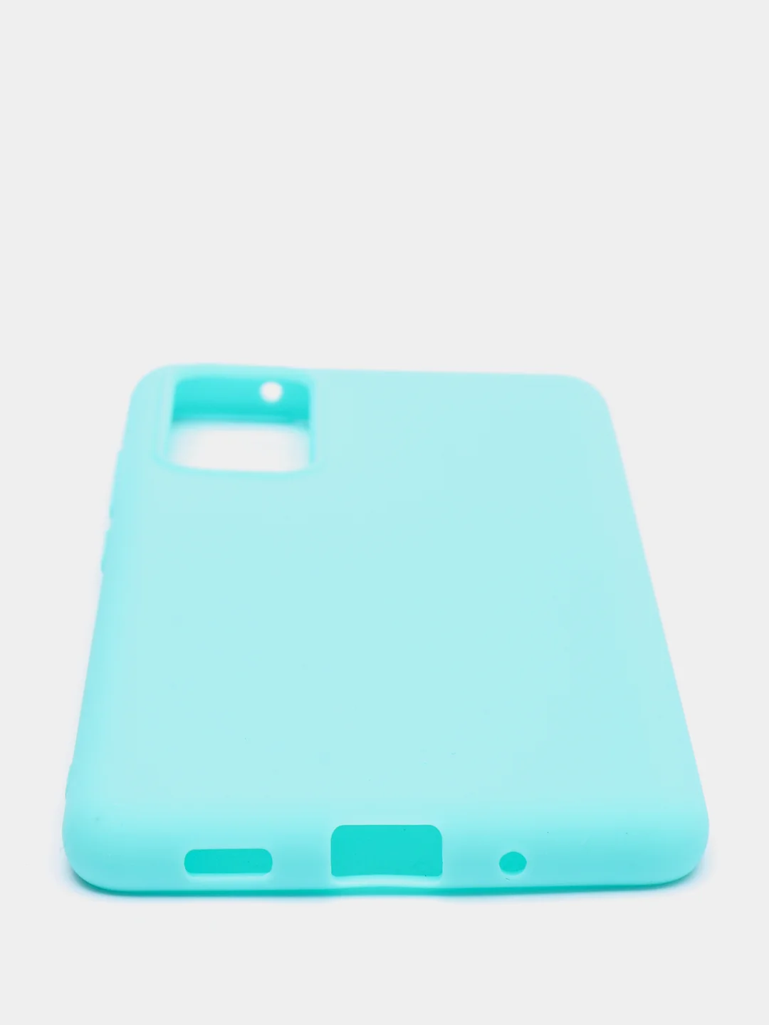 Бирюзовый чехол на Samsung Galaxy S20 FE / Самсунг Галакси С20 ФЕ, Fan Edition, силиконовый, цветной