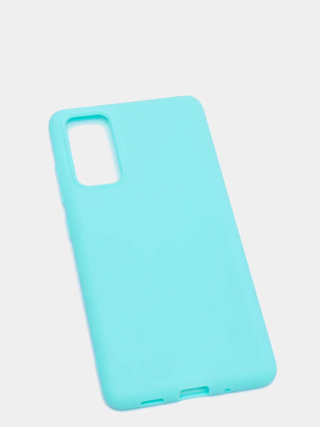 Бирюзовый чехол на Samsung Galaxy S20 FE / Самсунг Галакси С20 ФЕ, Fan Edition, силиконовый, цветной