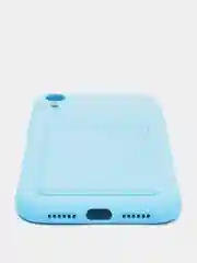 Голубой wallet Чехол с карманом для карт iPhone 6 6s, 7 8 Plus, X XR XS Max, 11 12 13 Mini Pro Max