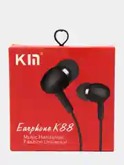 Черный наушники проводные K88