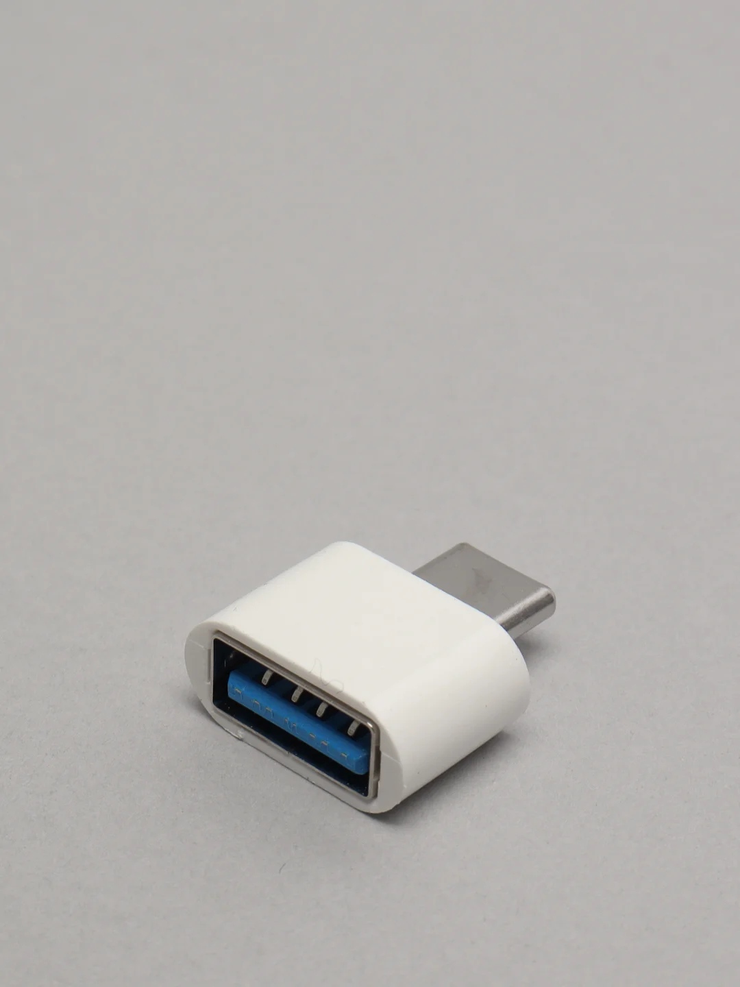 Белый otg переходник с Micro USB, OTG Type C на USB, отг