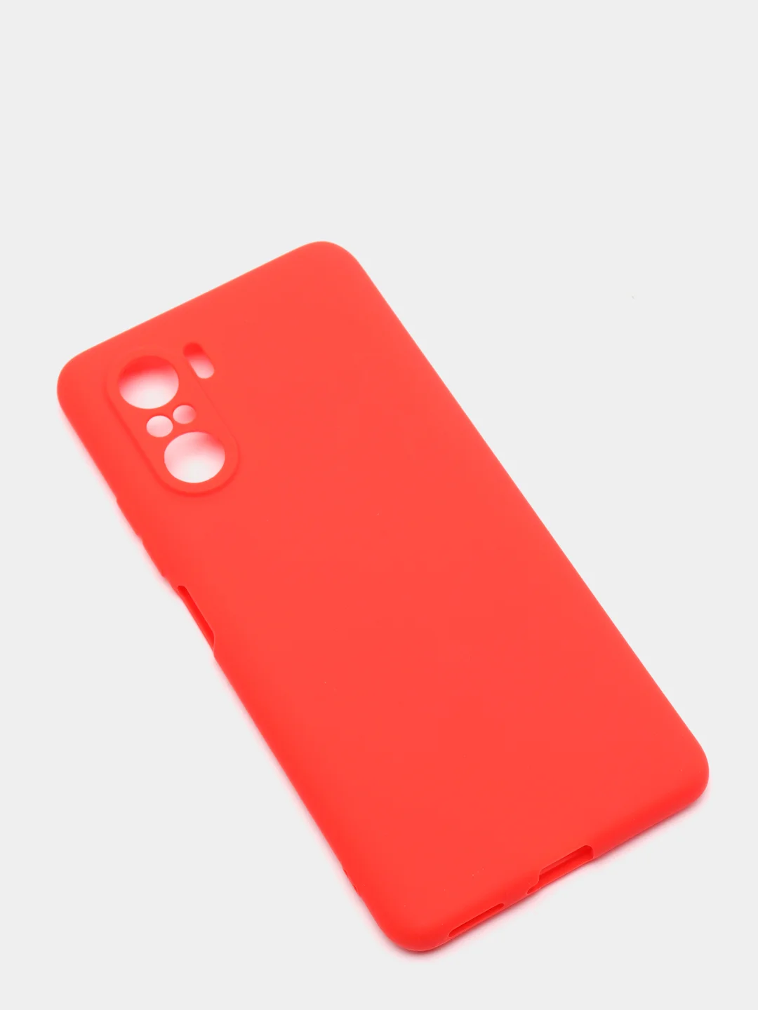 Красный чехол для Xiaomi Poco F3 / Xiaomi Redmi K40 Pro силиконовый матовый