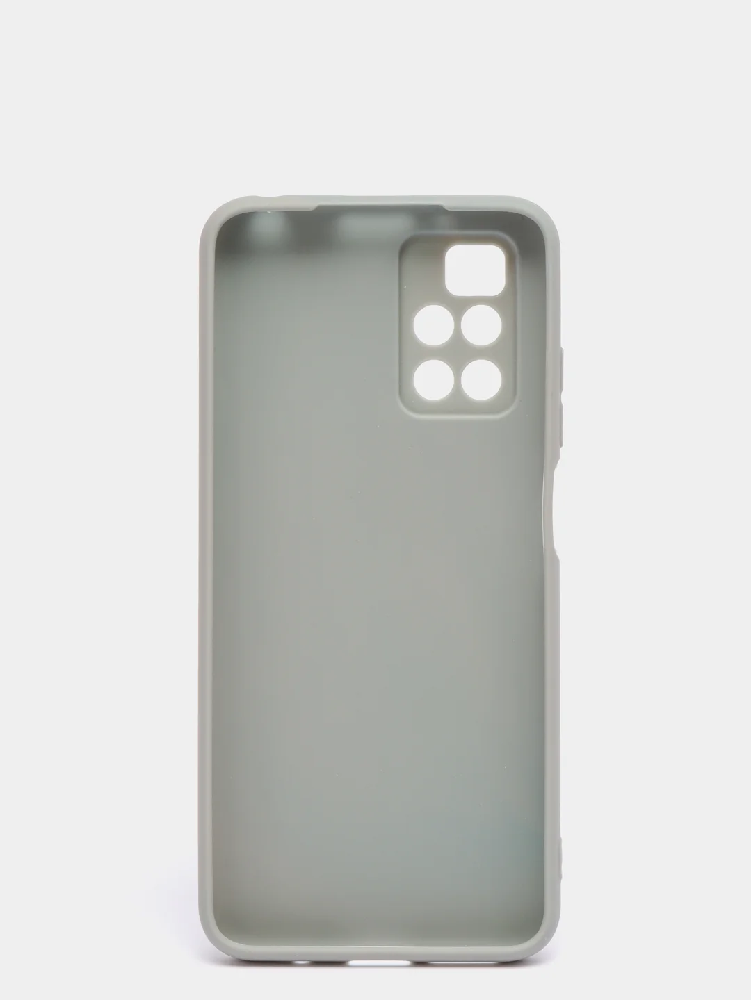Серый чехол для Xiaomi Redmi 10 силиконовый
