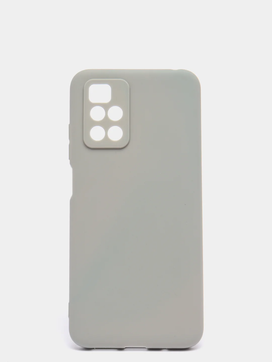 Серый чехол для Xiaomi Redmi 10 силиконовый