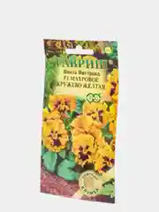 Семена Виола "Махровое кружево желтая"