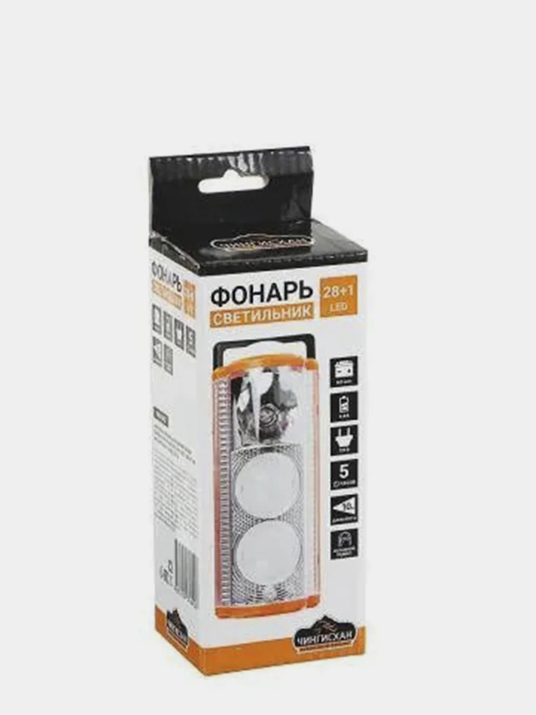 Фонарь аккумуляторный переносной, пластик, 28+1LED, 16x5x7см питание 4xAA, 220В, 50гц