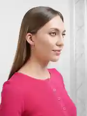 Черный серьги из медицинского сплава