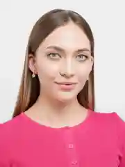Лесной зеленый серьги с гальваническим покрытием