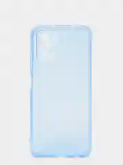Голубой чехол прозрачный для Xiaomi Redmi Note 10 / Note 10S, Poco M5s плотный неоновый с оттенком
