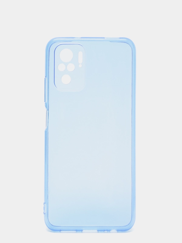 Чехол прозрачный для Xiaomi Redmi Note 10 / Note 10S, Poco M5s плотный неоновый с оттенком