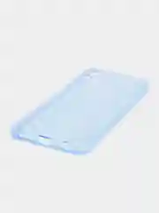 Бирюзовый чехол прозрачный для Xiaomi Redmi Note 10 / Note 10S, Poco M5s плотный неоновый с оттенком