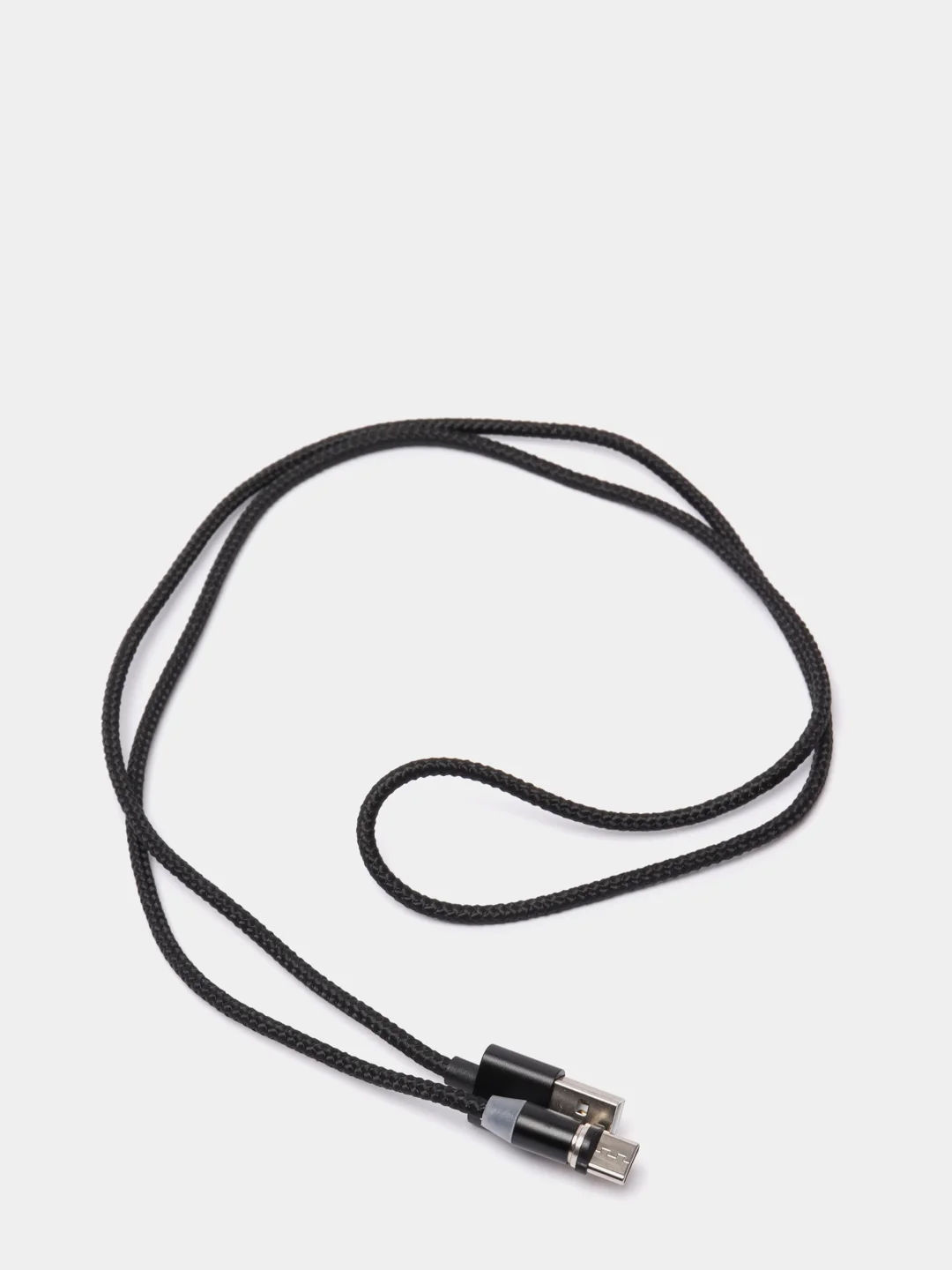 Черный магнитный кабель для зарядки Type-C, Lightning (Apple), Micro USB