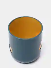 Зеленый стакан для зубных щёток "Облака". Чашка для воды. Подставка под фломастеры и карандаши