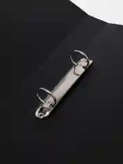 Папка на 2 кольцах BRAUBERG "Contract" черная