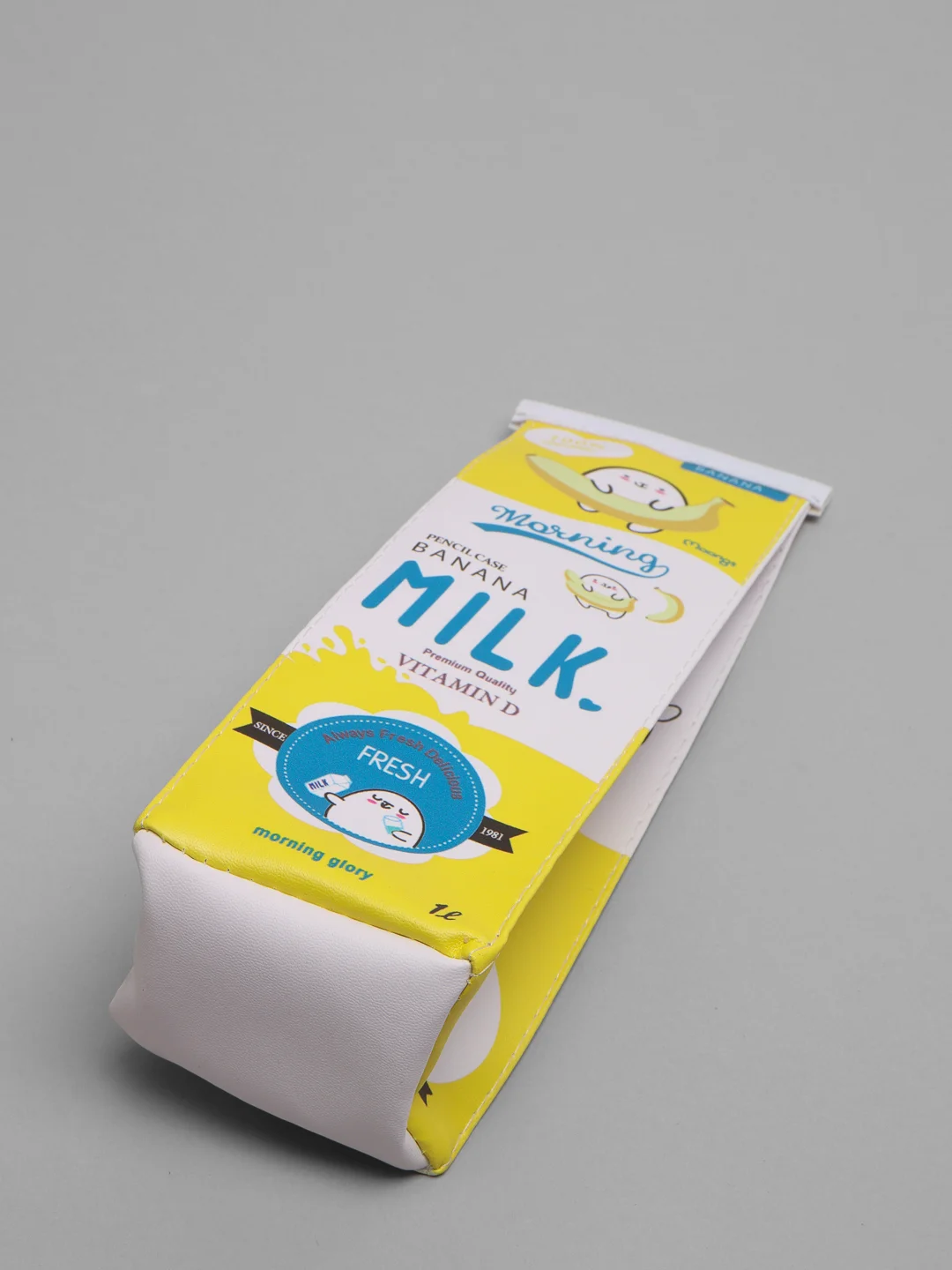 Желтый пенал "Milk" для канцтоваров, органайзер для проводов, пенал для канцелярии
