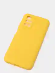 Желтый чехол силиконовый для Xiaomi Redmi 10 (Сяоми Редми 10), прозрачный