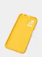 Желтый чехол силиконовый для Xiaomi Redmi 10 (Сяоми Редми 10), прозрачный