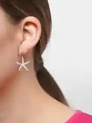 Серьги из медицинского сплава "Морские звезды"