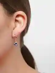 Фиолетовый серьги из медицинского сплава