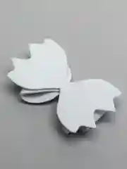 Белый бантики декоративные из фоамирана