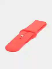Красный силиконовый ремешок с кнопкой для Xiaomi Amazfit Bip / Samsung / Huawei, 20 мм