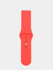 Красный силиконовый ремешок с кнопкой для Xiaomi Amazfit Bip / Samsung / Huawei, 20 мм