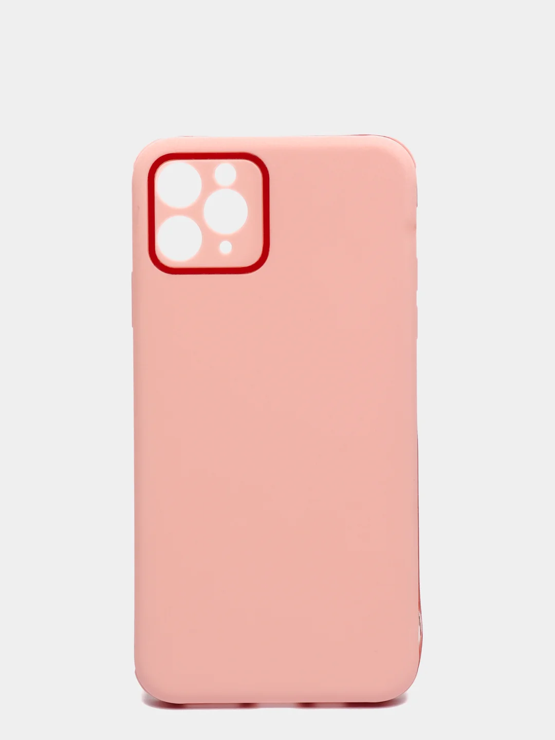 Розовый чехол усиленный с полосой для iPhone 11 Pro Max, силиконовый