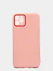 Розовый чехол усиленный с полосой для iPhone 11 Pro Max, силиконовый