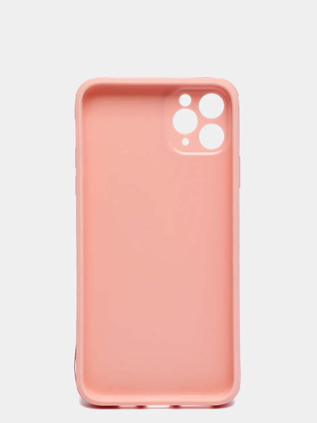 Розовый чехол усиленный с полосой для iPhone 11 Pro Max, силиконовый