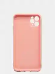 Розовый чехол усиленный с полосой для iPhone 11 Pro Max, силиконовый
