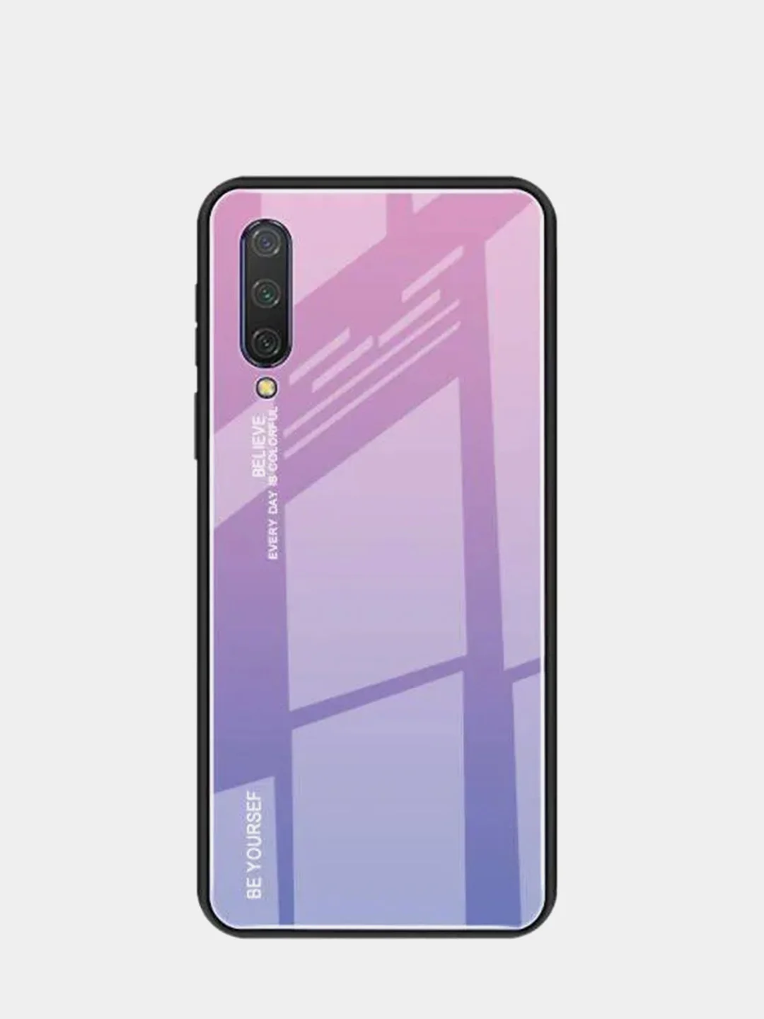 Лавандовый чехол противоударный для Xiaomi CC 9, градиентный